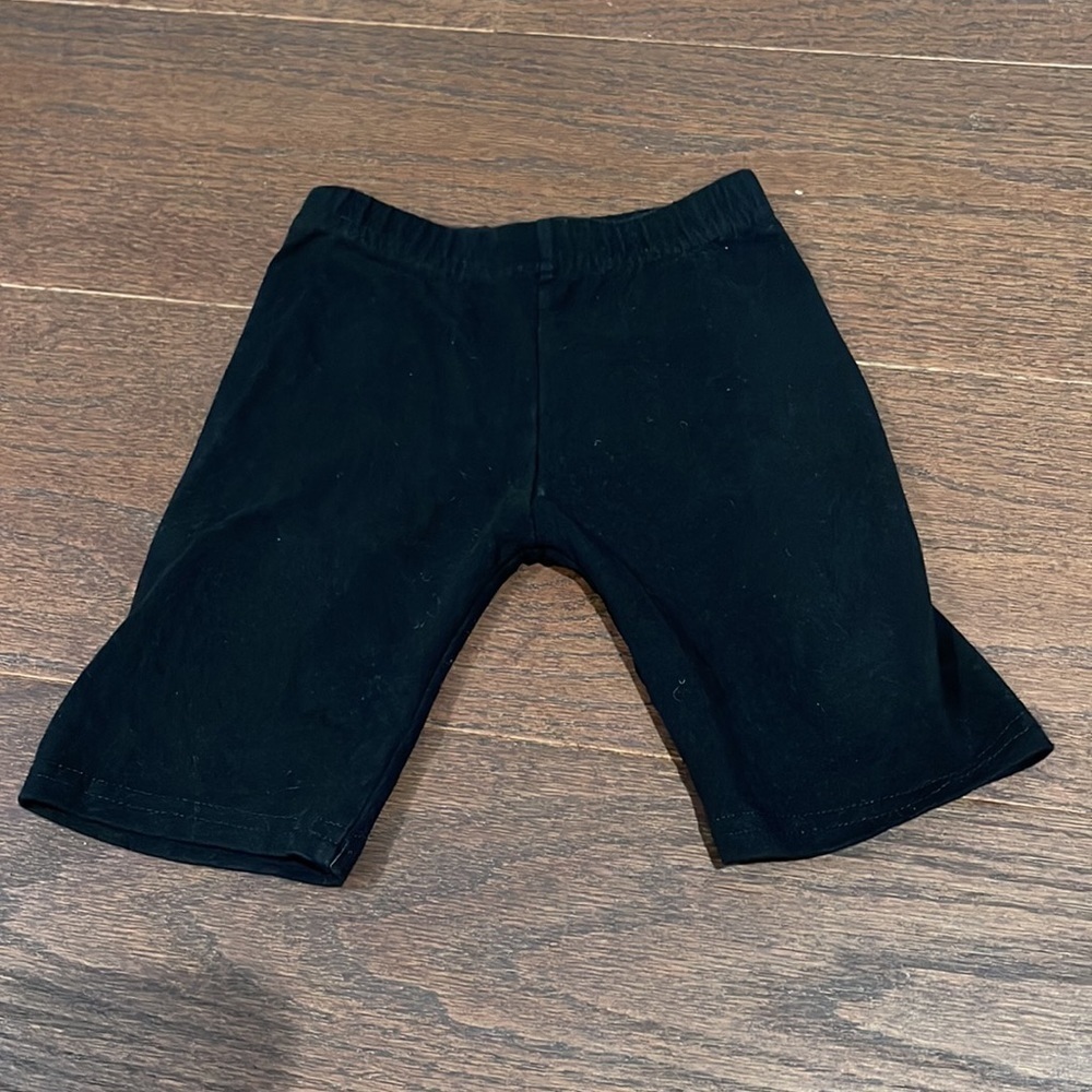Girls Black Bike Shorts Size 6x